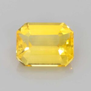 3.69ct Emerald Cut Yellow Sapphire