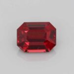 3.51ct Emerald Cut Red Garnet, view 1