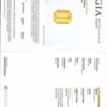 3.69ct Emerald Cut Yellow Sapphire, view 3