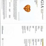 Heart Orange Sapphire, view 3