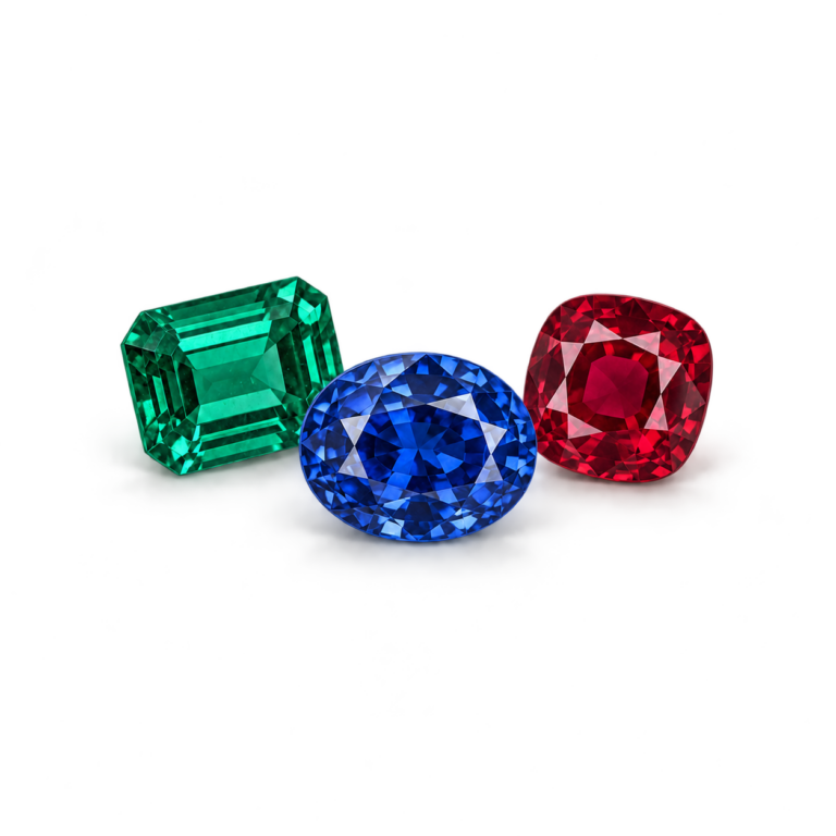 Coloured gemstone collection